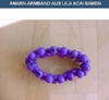 AMARN-bracelet purple açaí seeds