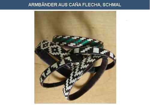 Armbänder aus Caña flecha schmal